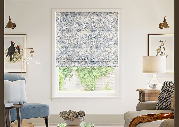 Maui, Indigo - Motorised Roman Blind - Image 3